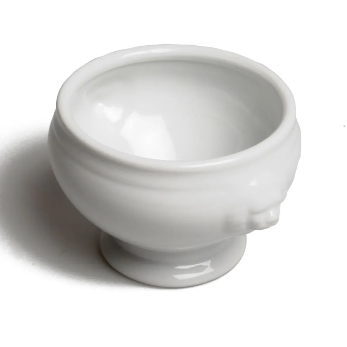 Kom leeuwenkop, porselein, Ø 10,5 cm