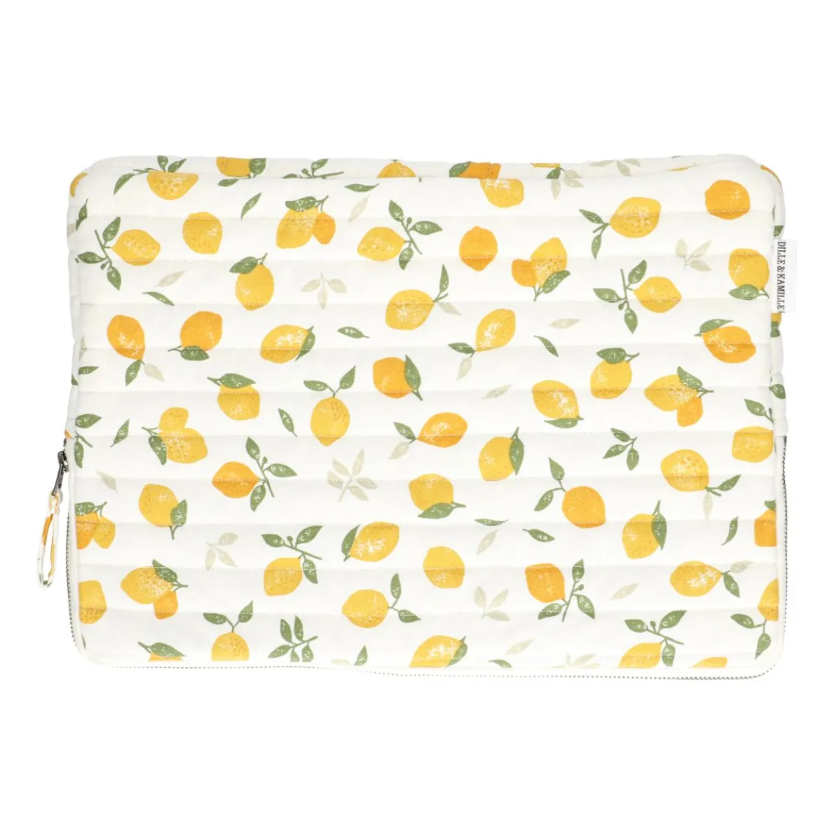 Laptophoes, biologisch katoen, citroenen, 16 inch