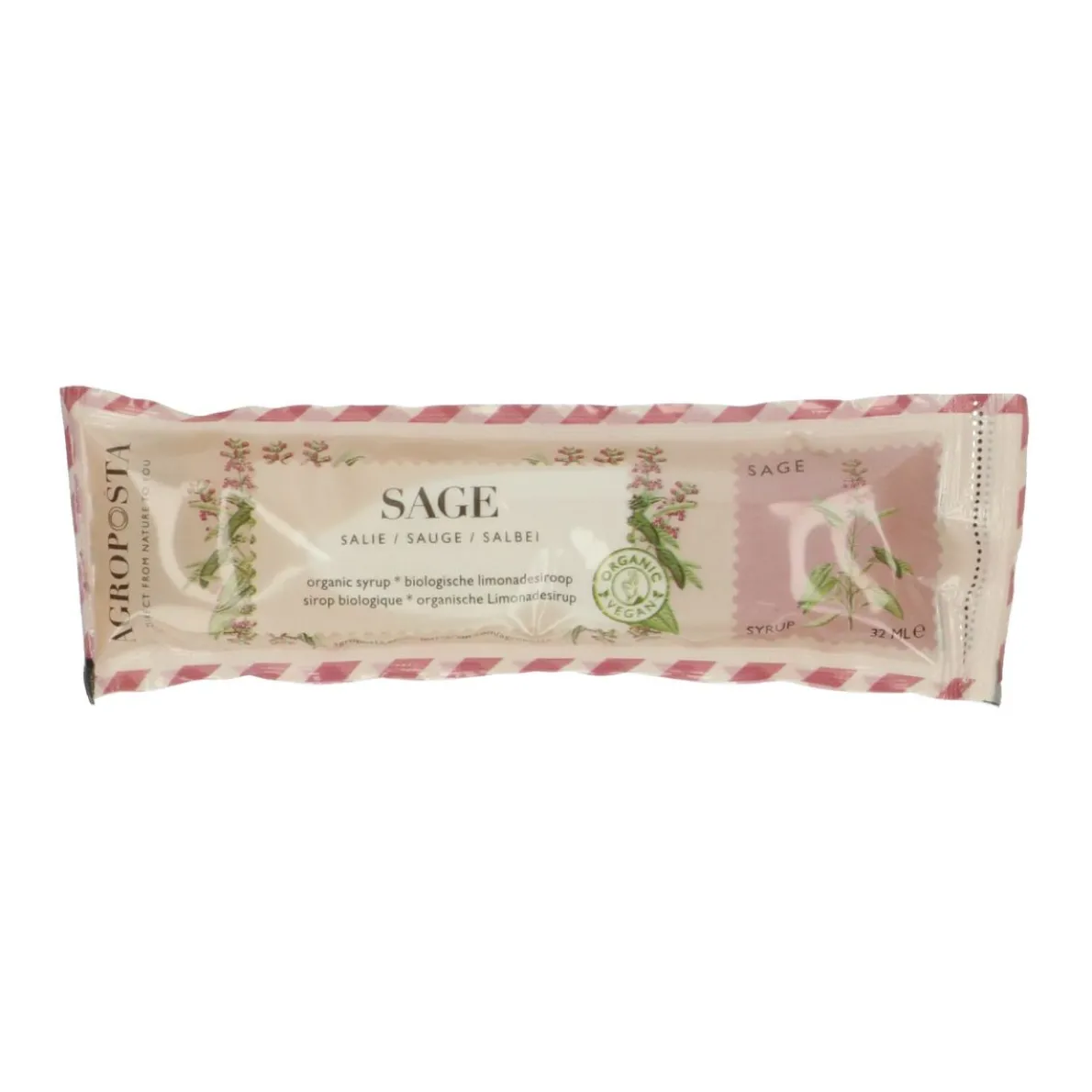 Limonadesiroop, salie, zakje 32 ml