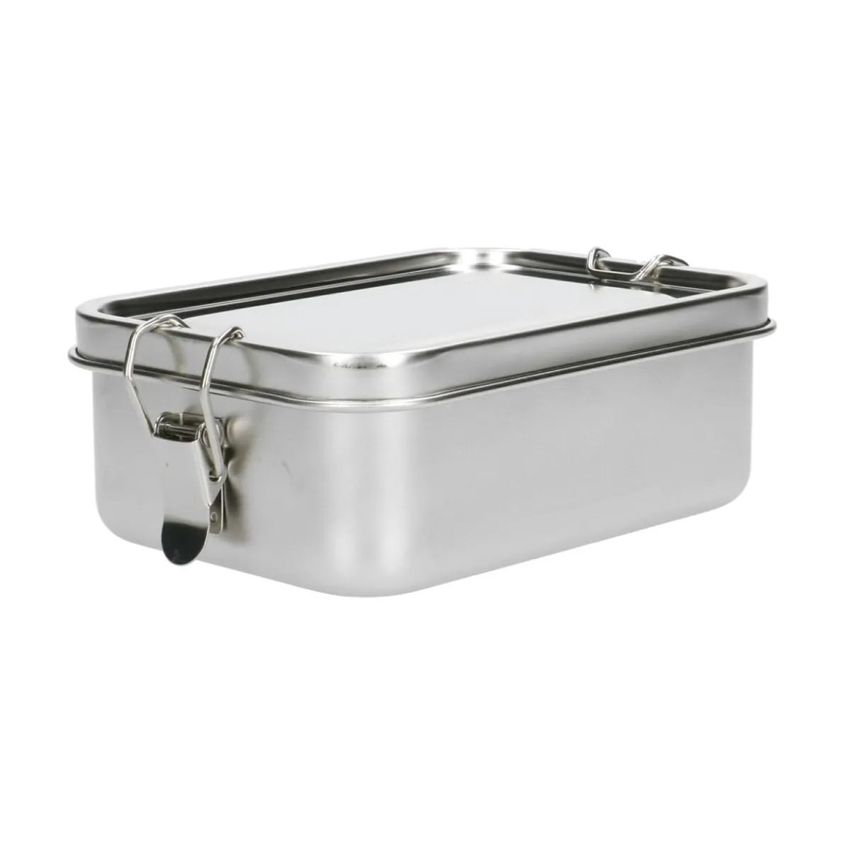 Lunchbox met siliconen ring, RVS, 850 ml