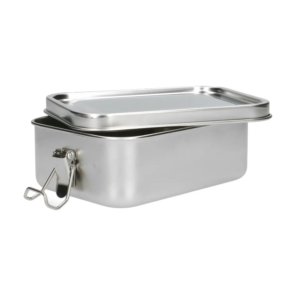 Lunchbox met siliconen ring, RVS, 850 ml