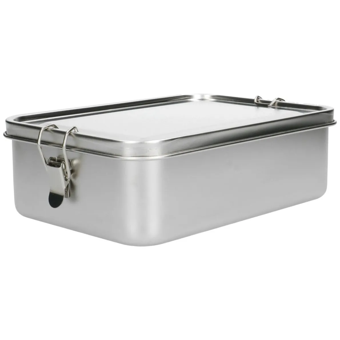 Lunchbox met siliconen ring, RVS, 2400 ml