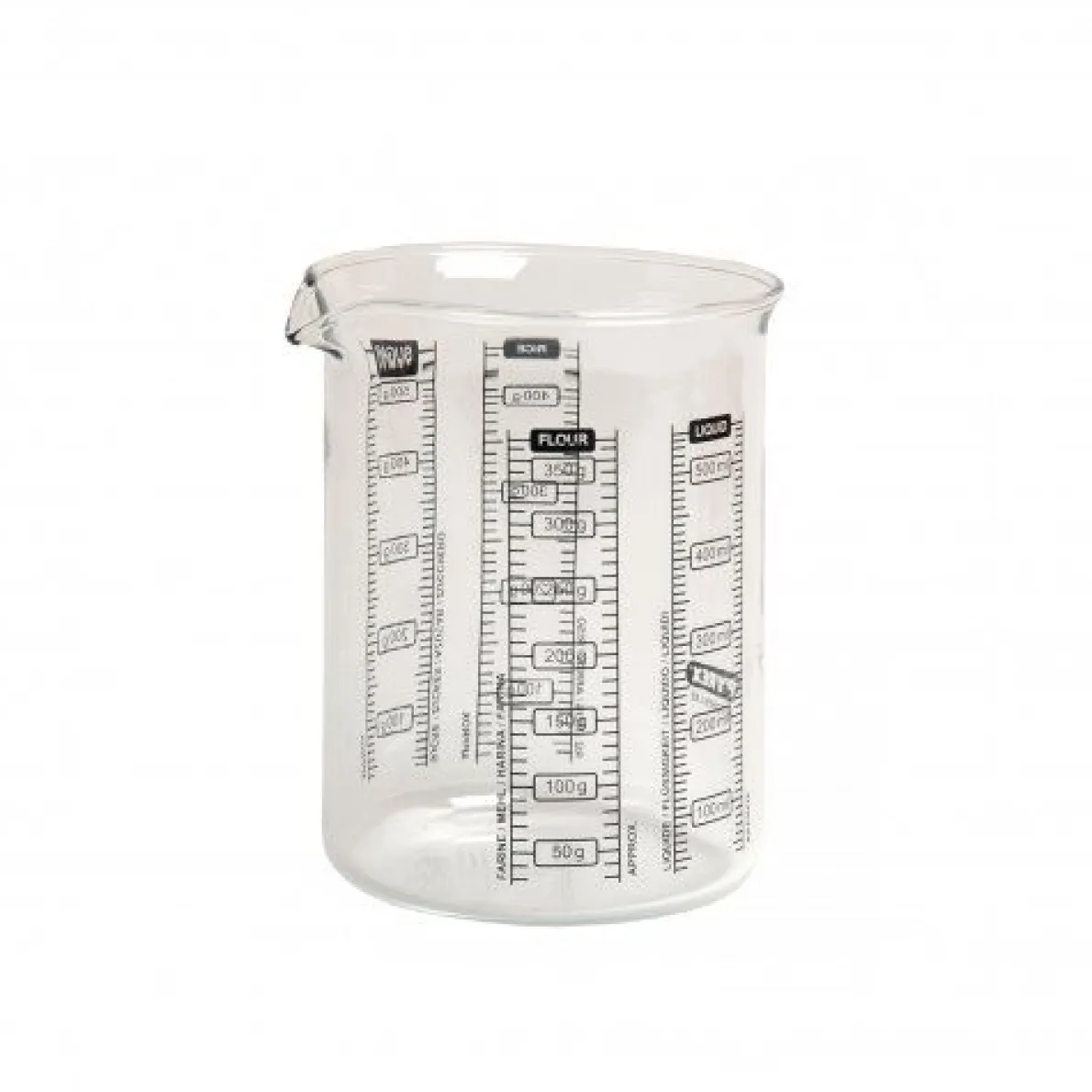 Maatbeker, glas, 500 ml