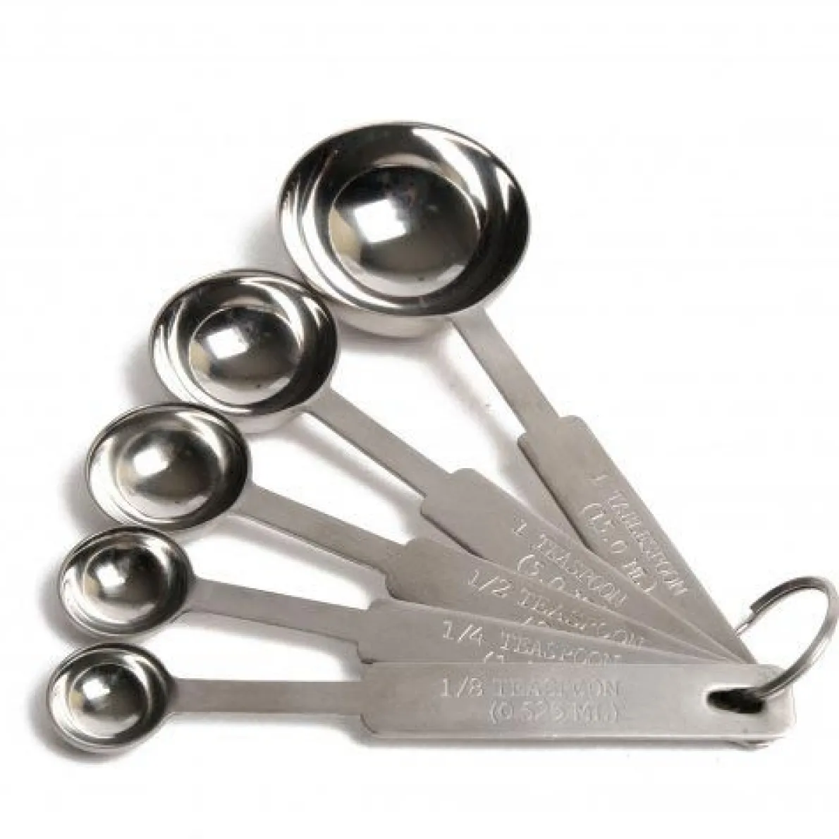 Maatlepeltjes, in thee- en eetlepels en ml, roestvrij staal