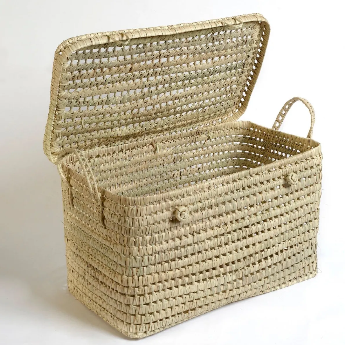 Mand met deksel, palmblad, groot