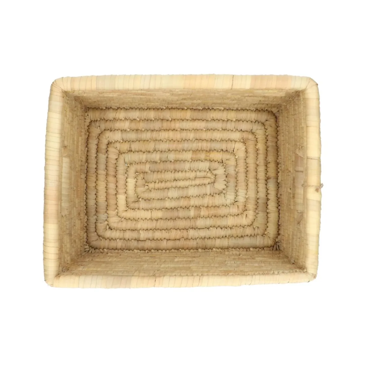 Mand met handvat, dadelblad, groot