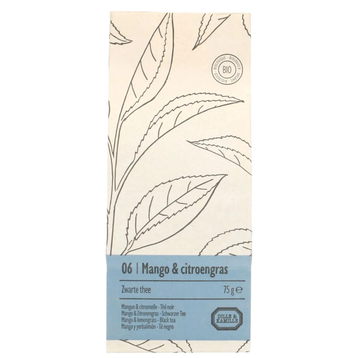 Mango & citroengras, Zwarte thee, biologisch, 75 g