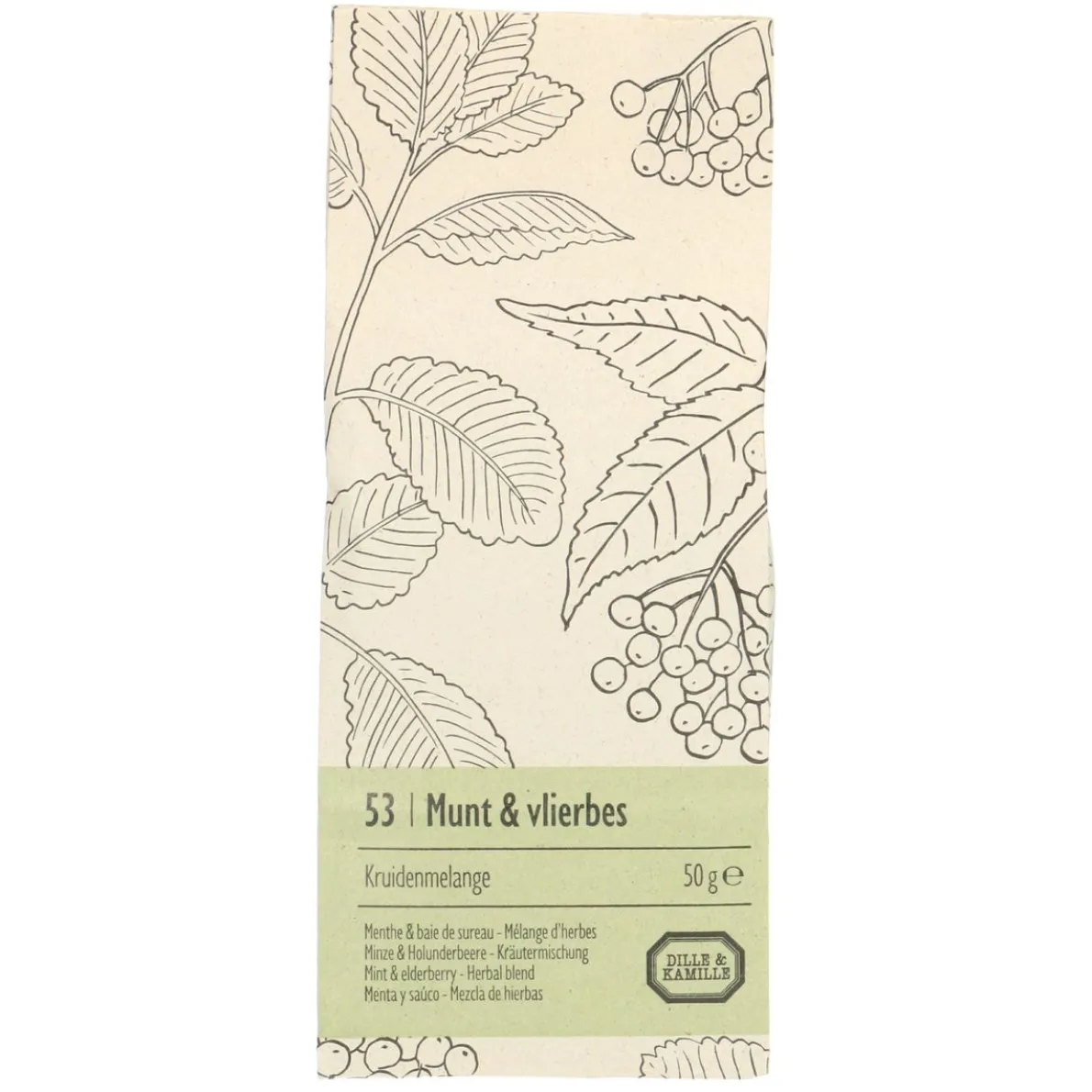 Munt & vlierbes, Kruidenmelange, 50 g