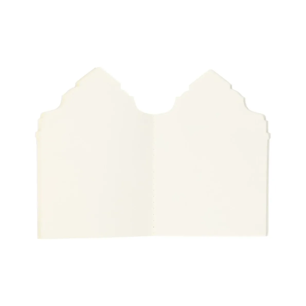 Notitieblok, papier, silhouet geveltje, 20 x 15 cm