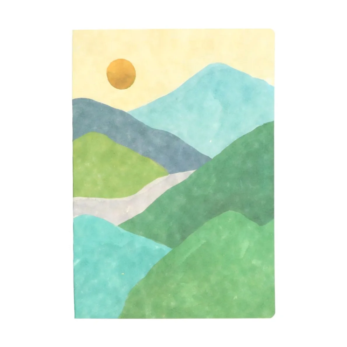 Notitieboek, boslandschap, A4