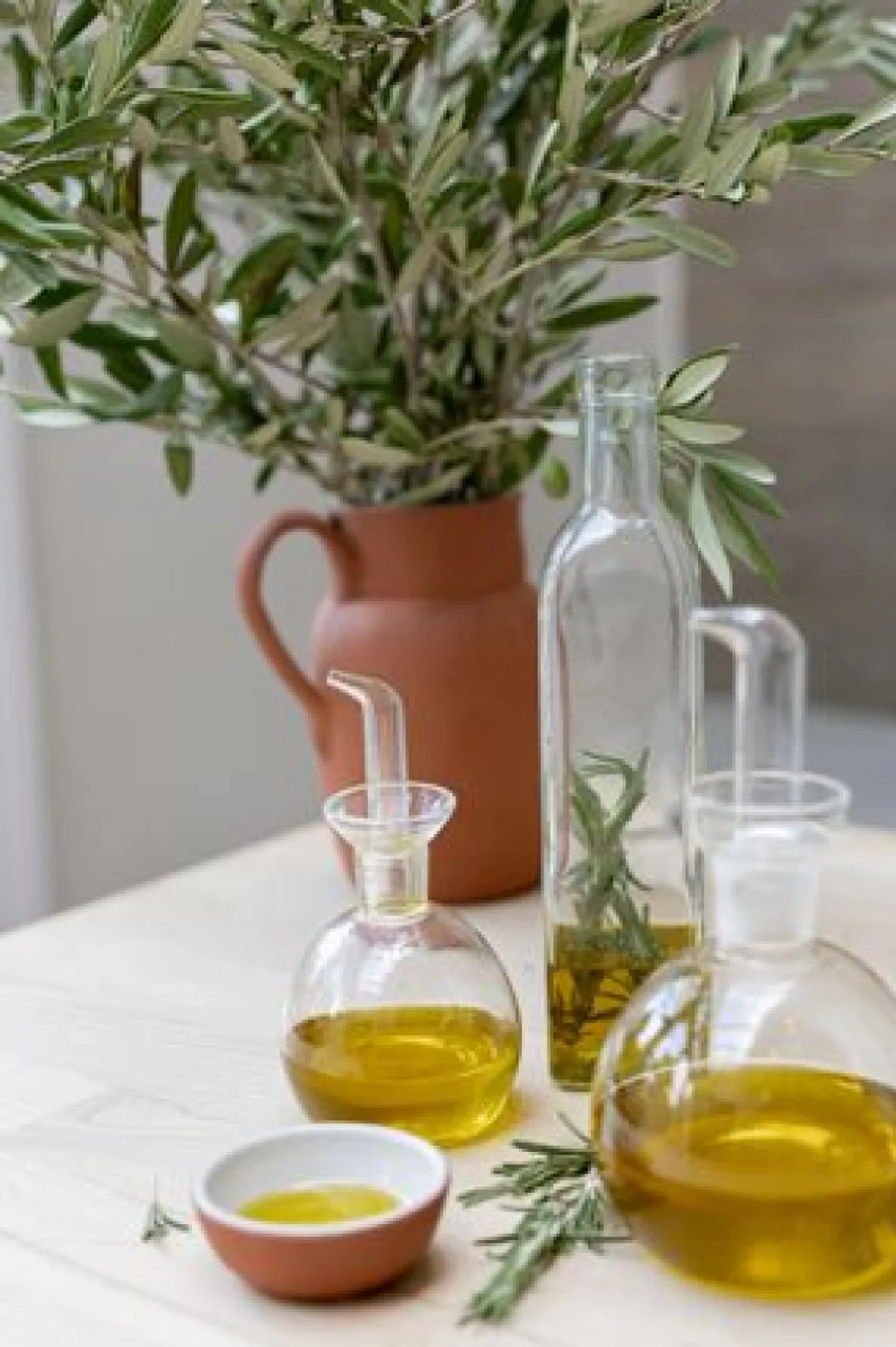 Olie- of azijnfles, glas, 500 ml