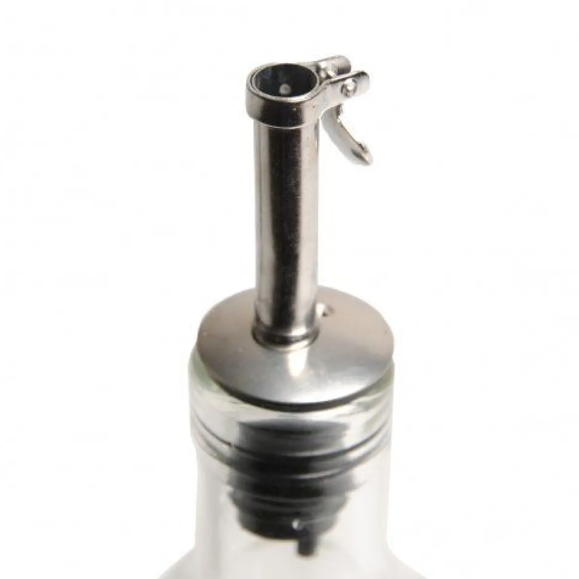 Olie- of azijnflesje, glas, vierkant 250 ml