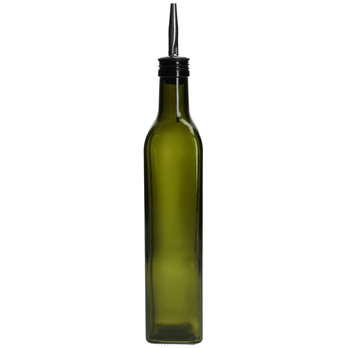 Olie/azijnfles, groen glas, 500 ml