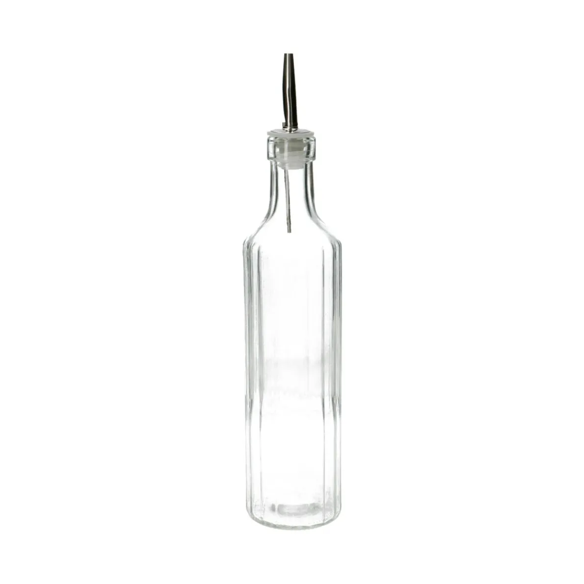 Oliefles, geribbeld glas, 500 ml