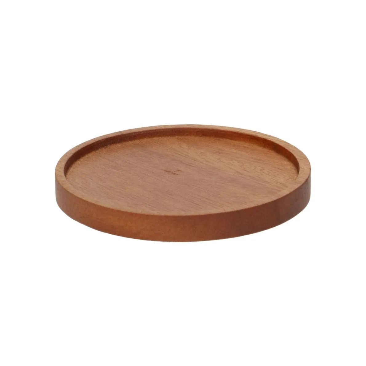 Onderzetter rond, donker acaciahout, Ø 9,5 cm