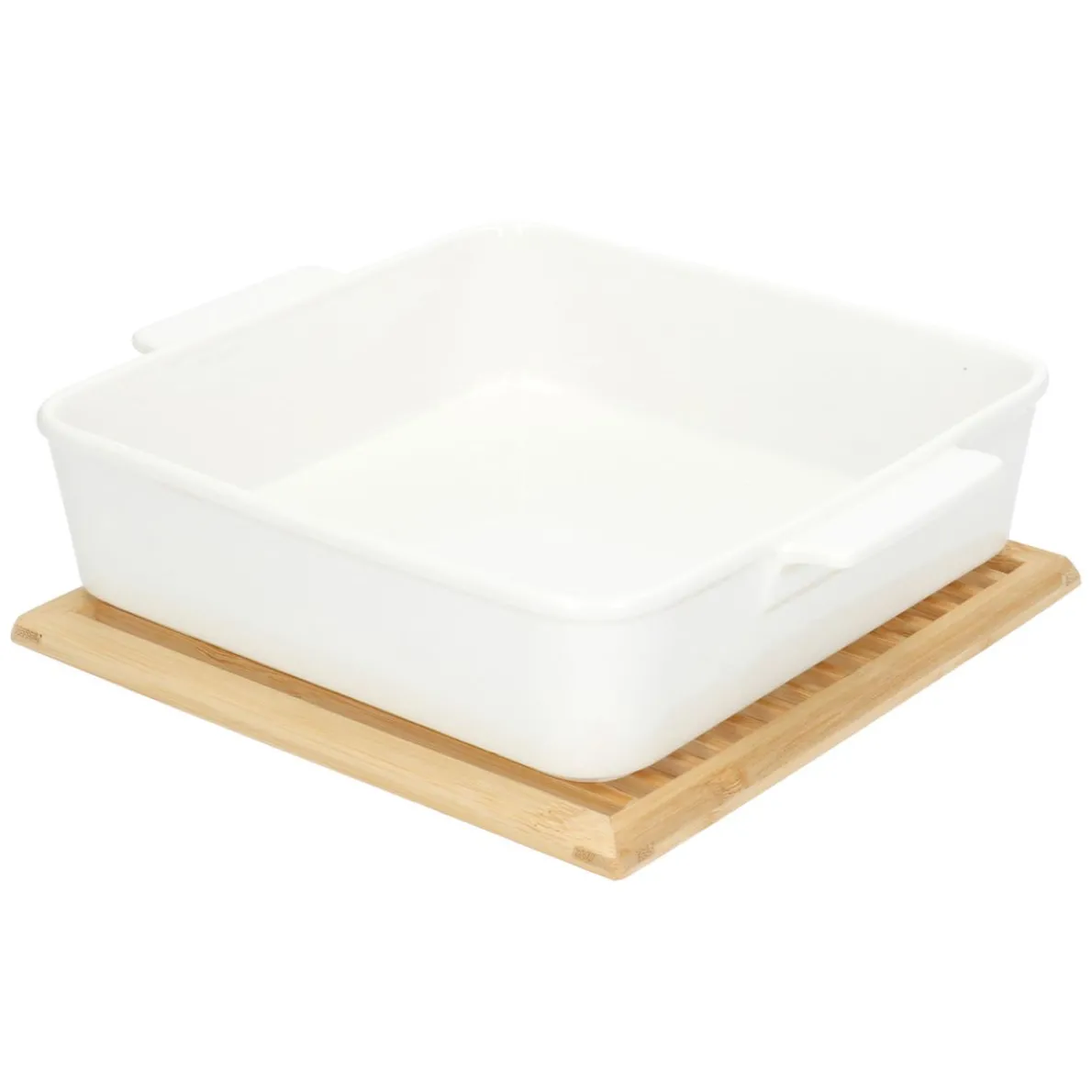 Onderzetter vierkant, bamboe, 20 x 20 cm