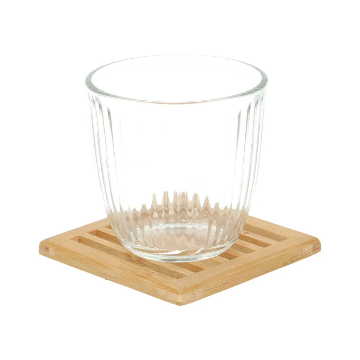 Onderzetter vierkant, bamboe, 10 x 10 cm