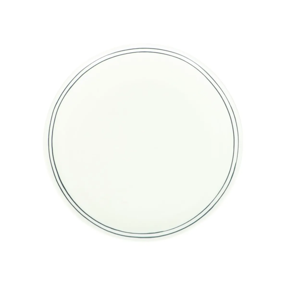 Ontbijtbord met blauwe streep, organisch, porselein, Ø 20 cm