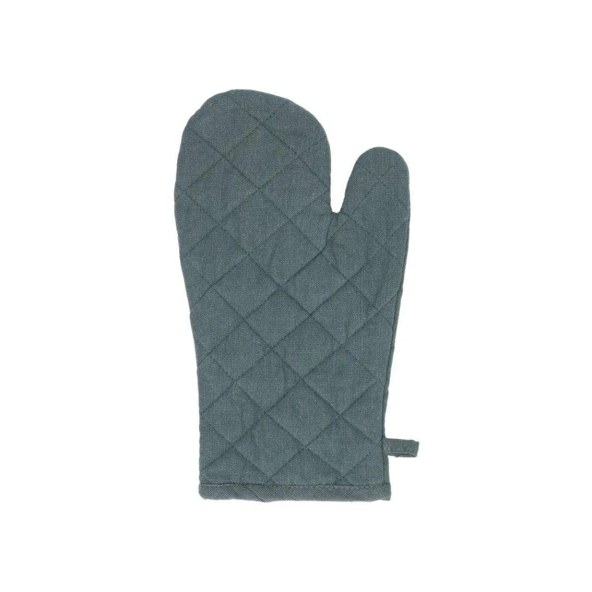 Ovenwant, bio-katoen, donkergroen gemêleerd