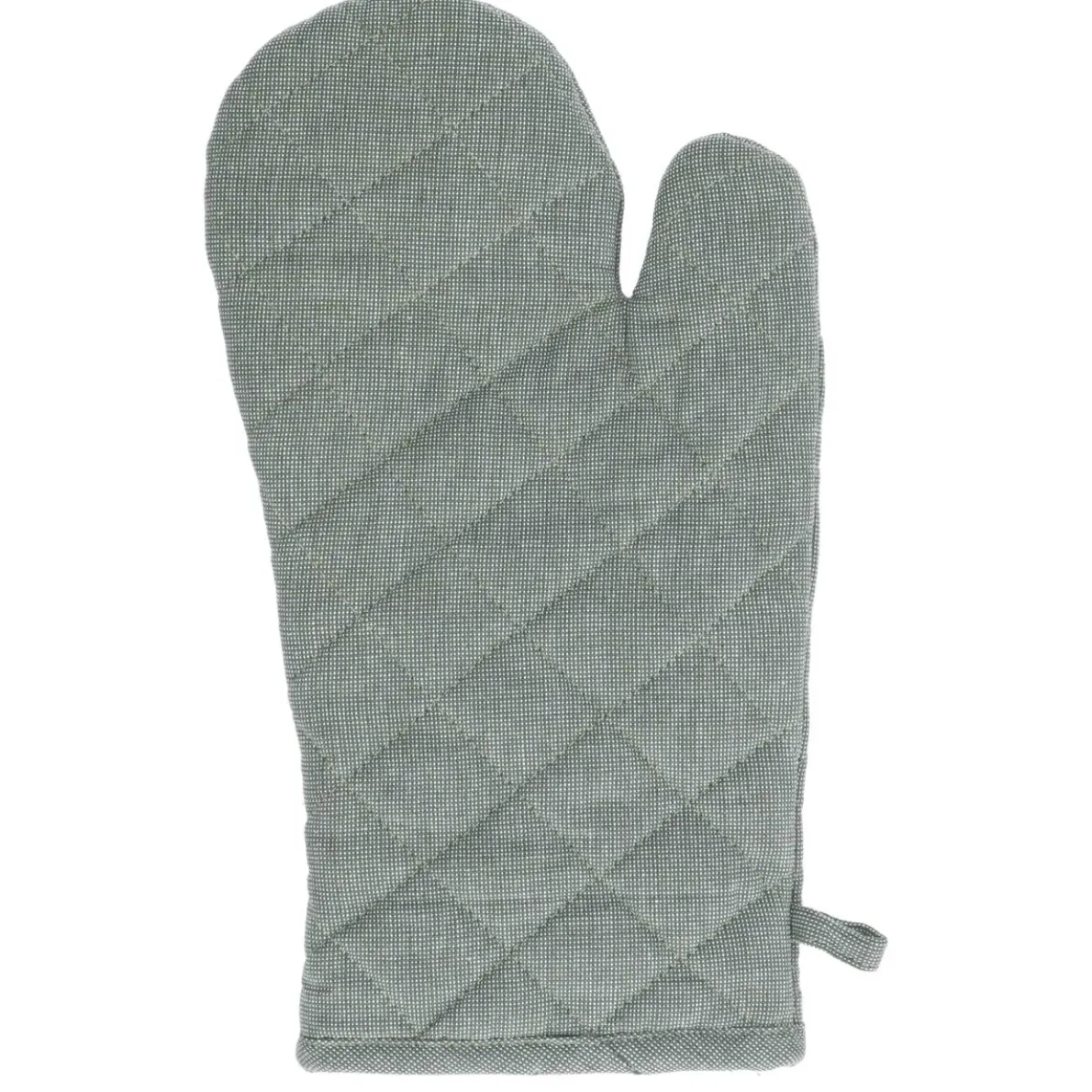 Ovenwant, bio-katoen, groen gemêleerd