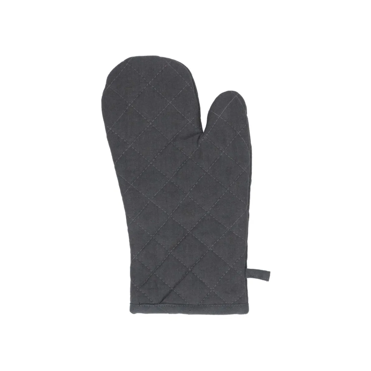 Ovenwant, bio-katoen, donkergrijs gemêleerd