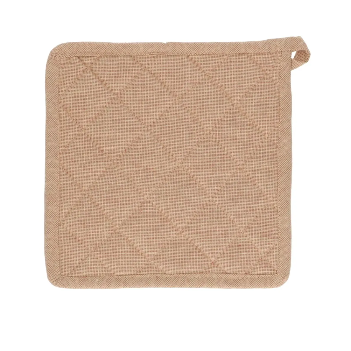 Pannenlap, bio-katoen, siena gemêleerd