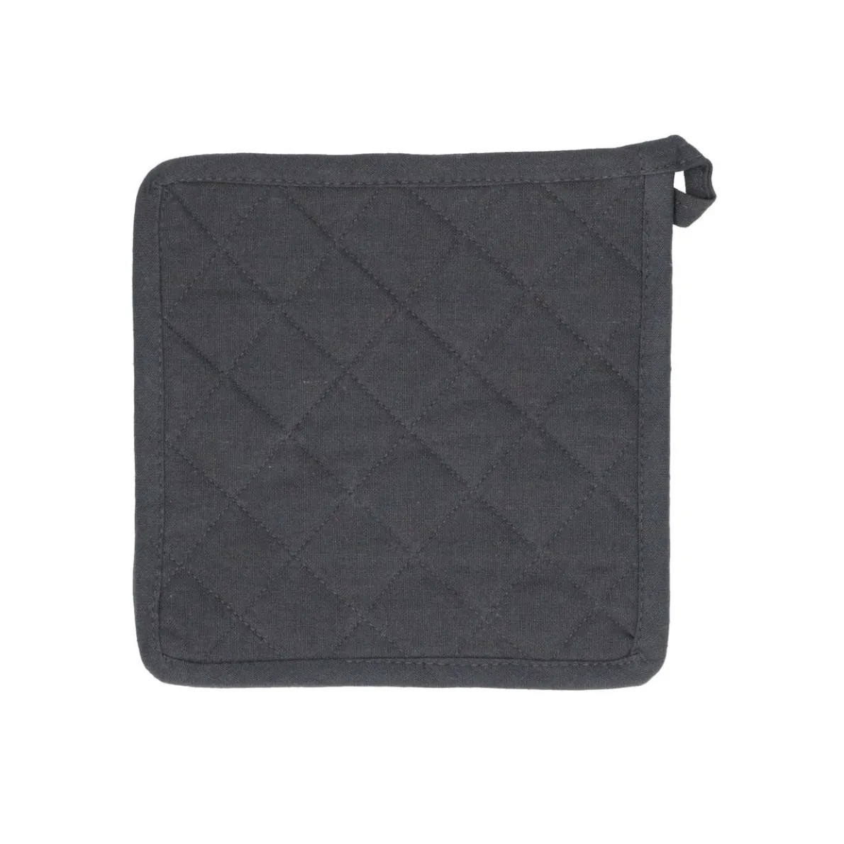 Pannenlap, bio-katoen, donkergrijs gemêleerd