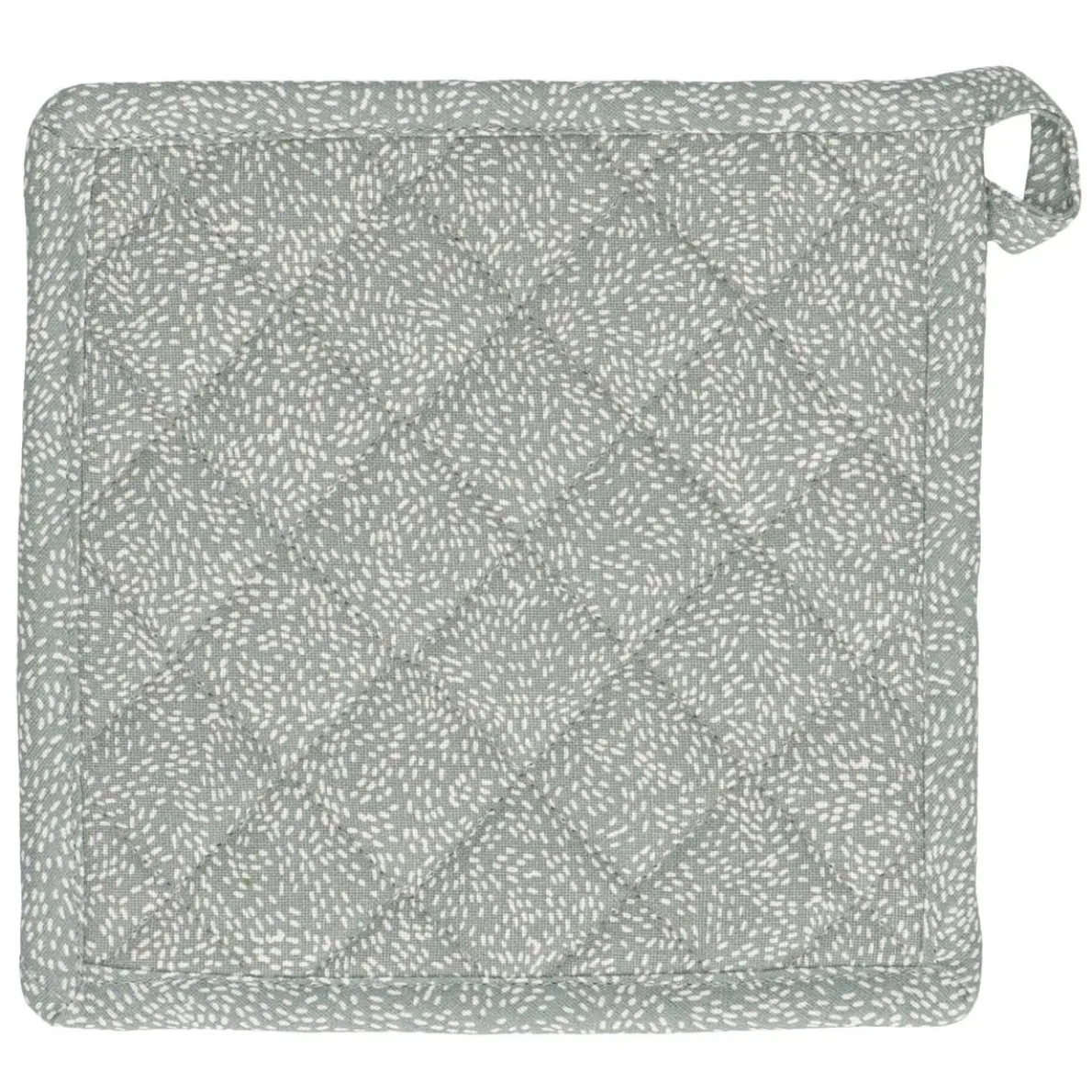 Pannenlap, bio-katoen, grijs gespikkeld