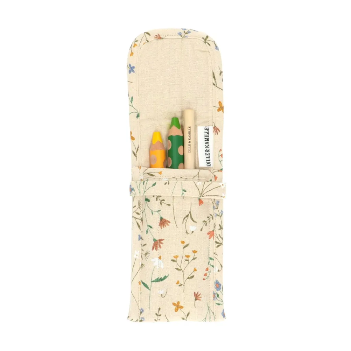 Pennenhouder, GOTS bio-katoen, veldbloemen