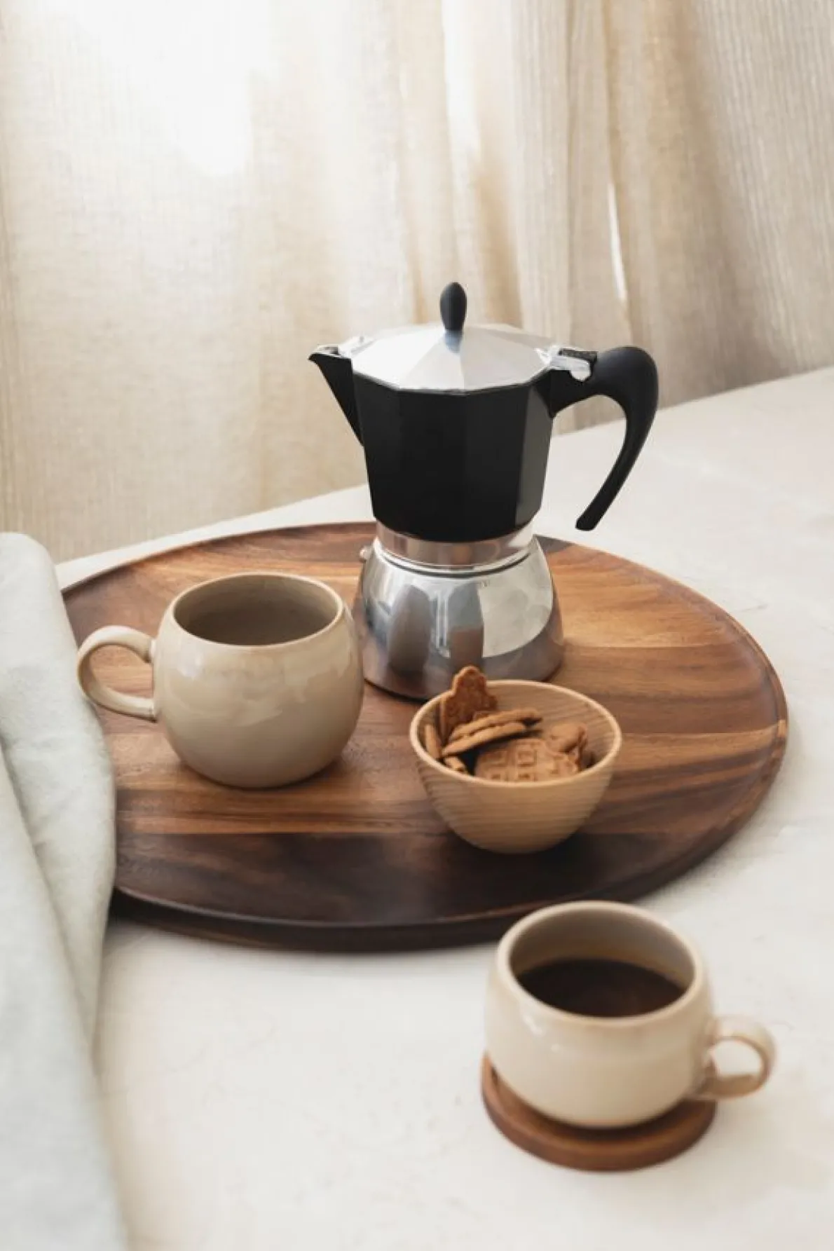 Percolator, 3 kops, aluminium, rvs