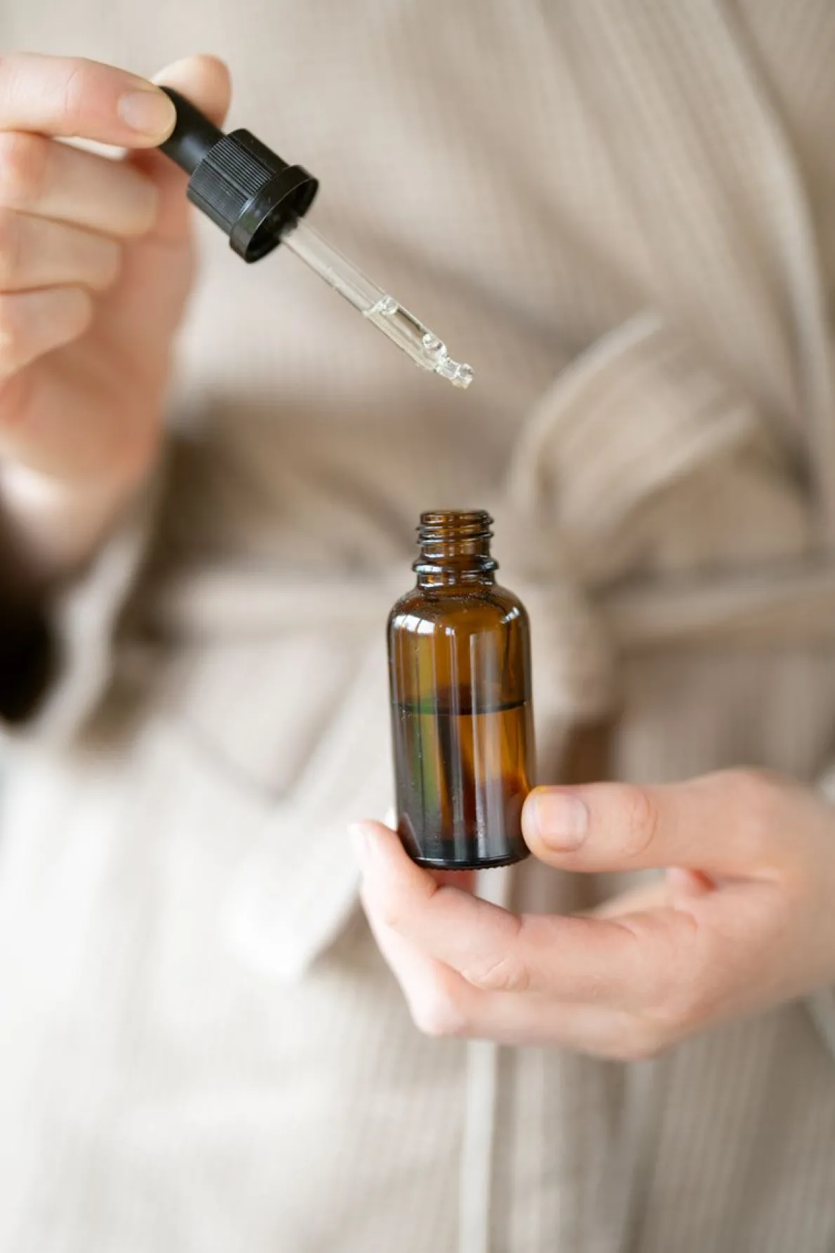 Pipetflesje, bruin glas, 50 ml