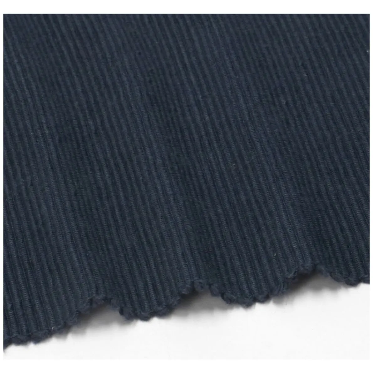 Placemat geribbeld, GOTS bio-katoen, indigo blauw,35 x 50 cm