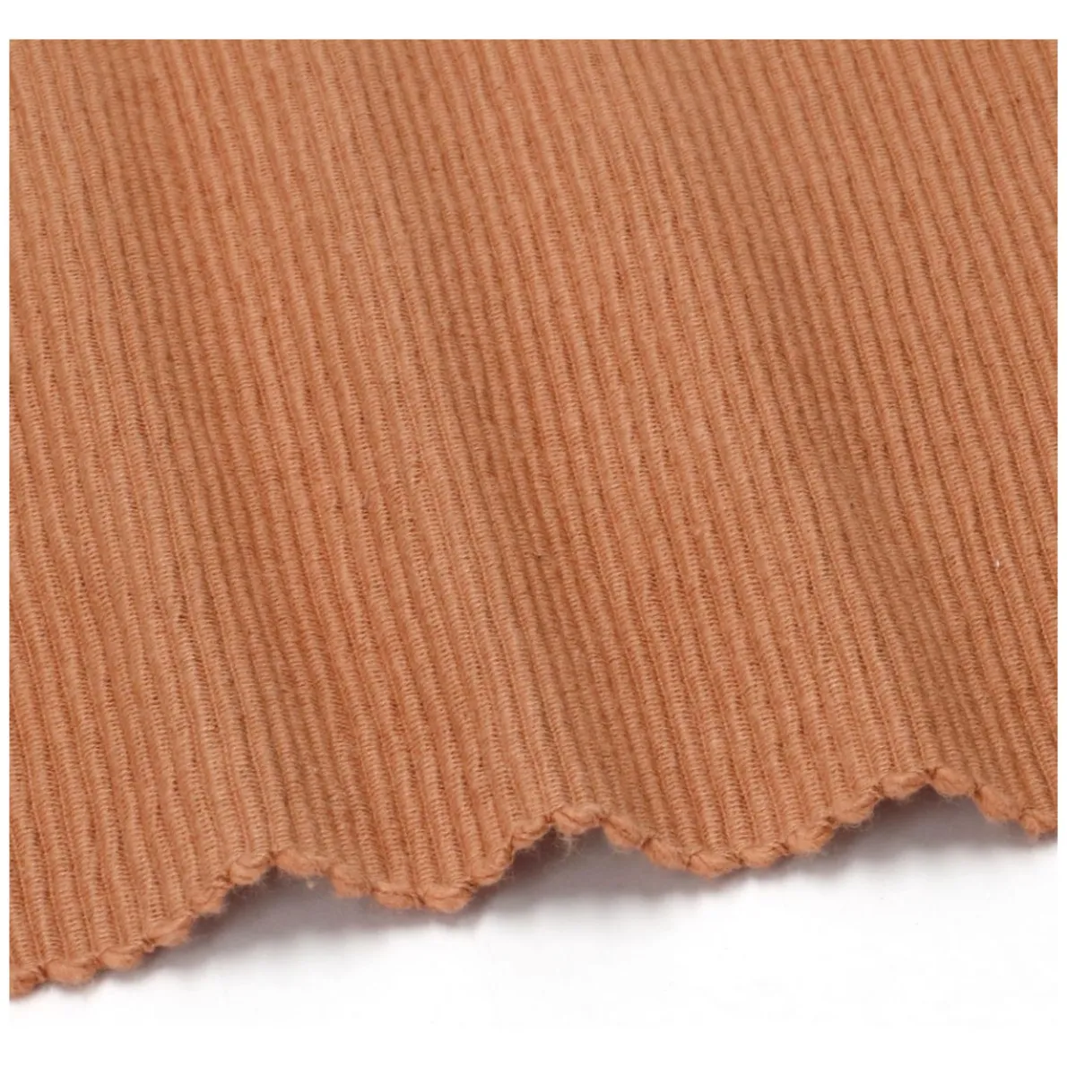 Placemat geribbeld, GOTS bio-katoen, bruin, 35 x 50 cm