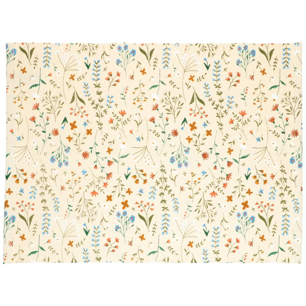 Placemat, GOTS bio-katoen, veldbloemen, 35 x 50 cm