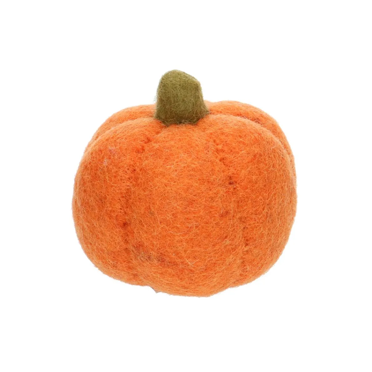 Pompoen, vilt, oranje, ca. 8 cm