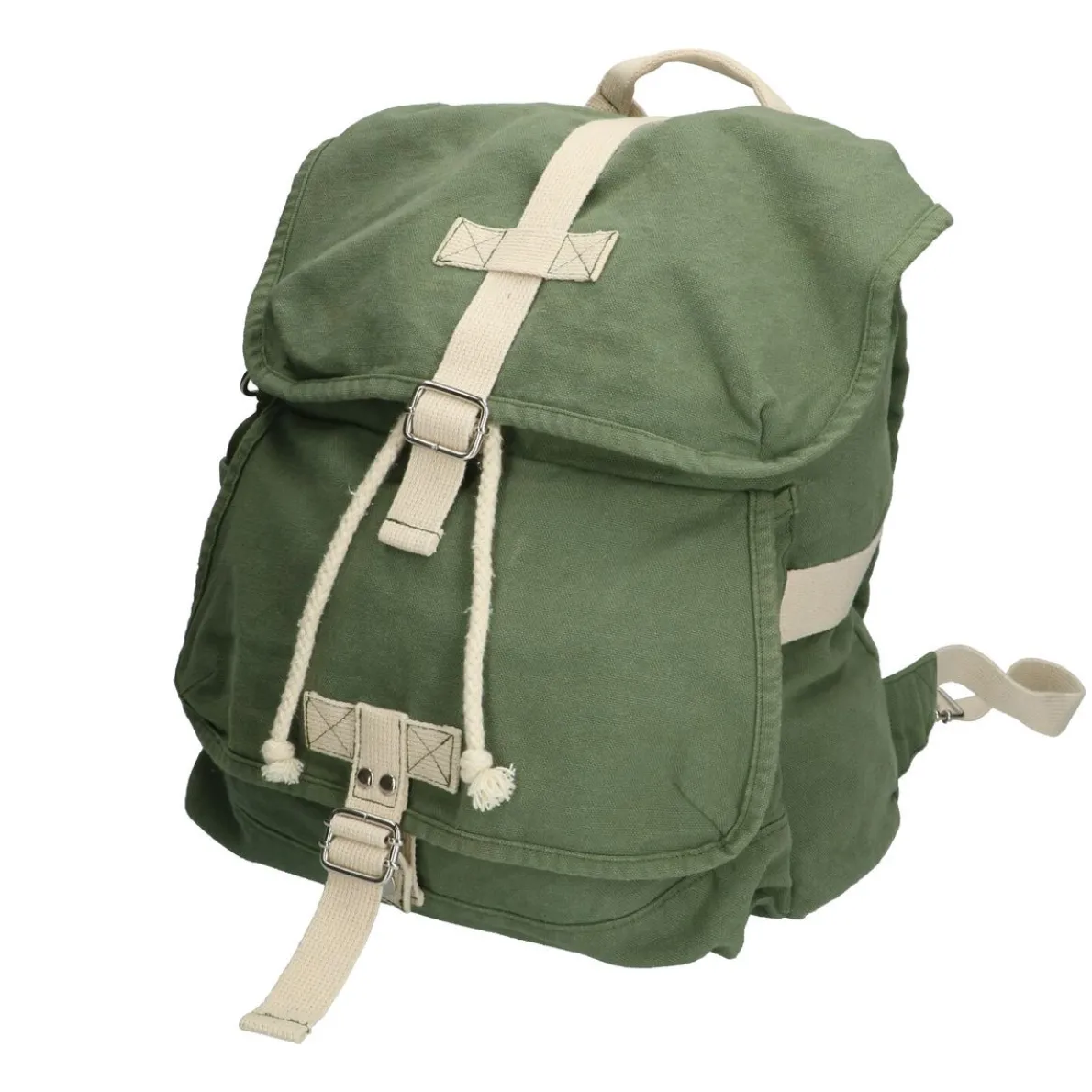 Rugzak, bio-katoen, bosgroen