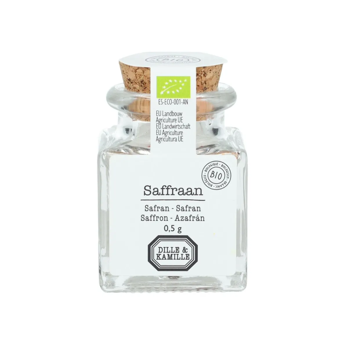 Saffraan, potje, biologisch, 0,5 gram