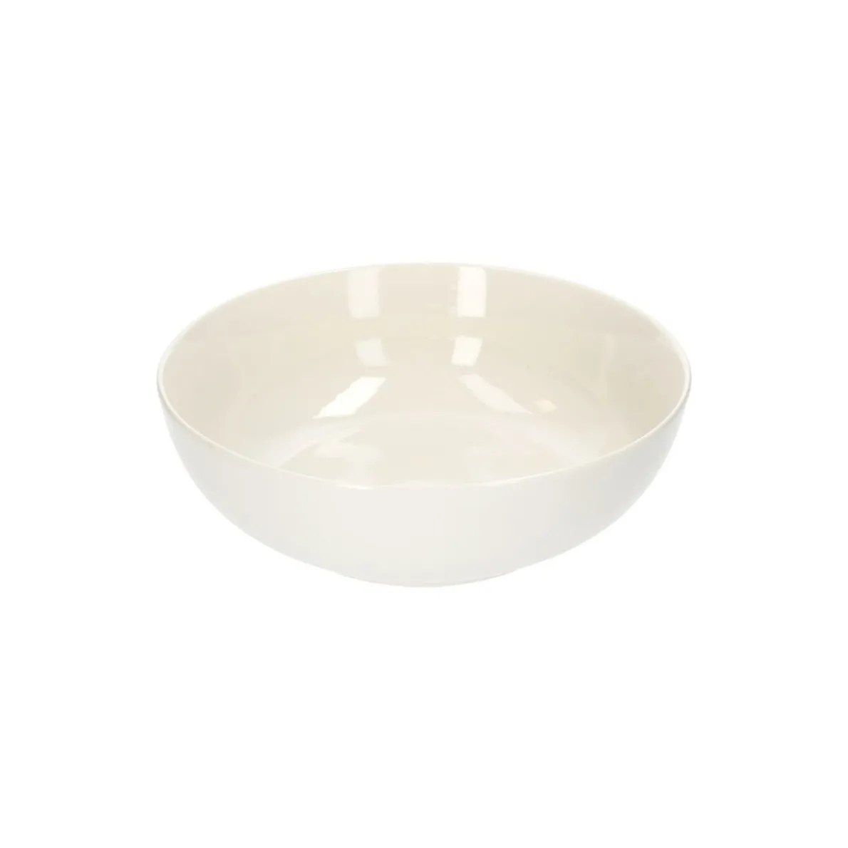 Schaal, organisch, porselein, wit, Ø 22 cm x 7 cm