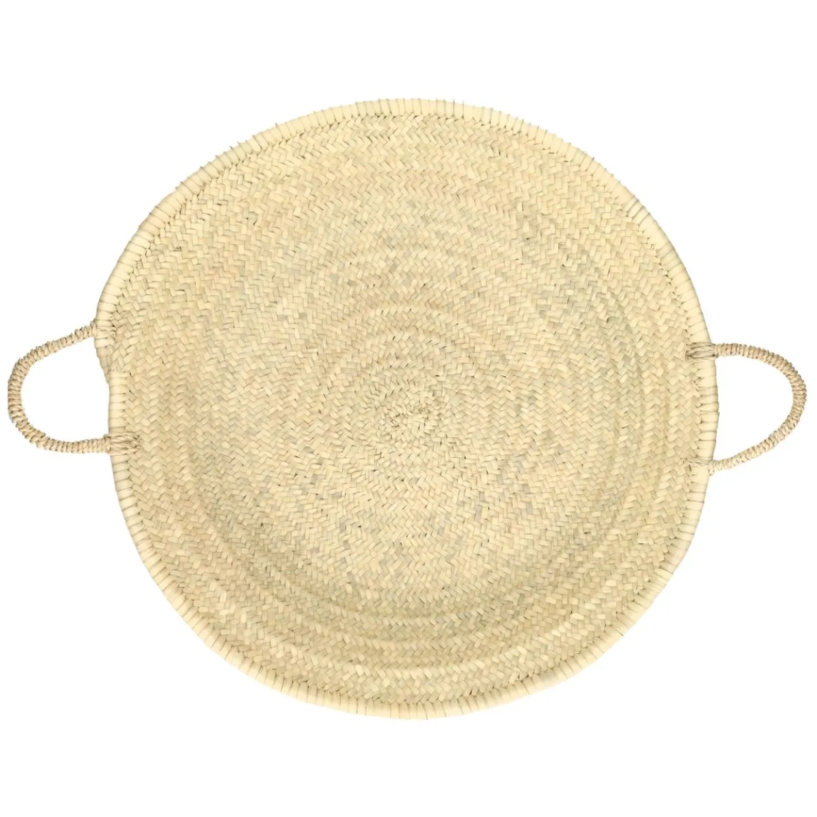 Schaal, palmblad, 2 handvatten, Ø 50 cm x 10 cm