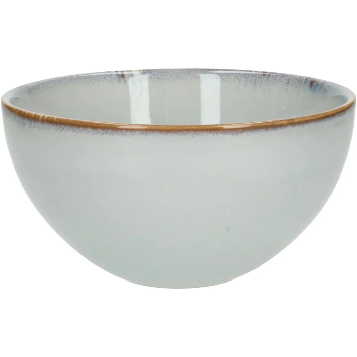 Schaal reactieve glazuur, steengoed, grijs, Ø 18 cm