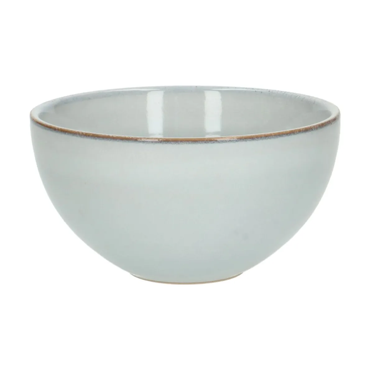 Schaal reactieve glazuur, steengoed, grijs, Ø 13,5 cm