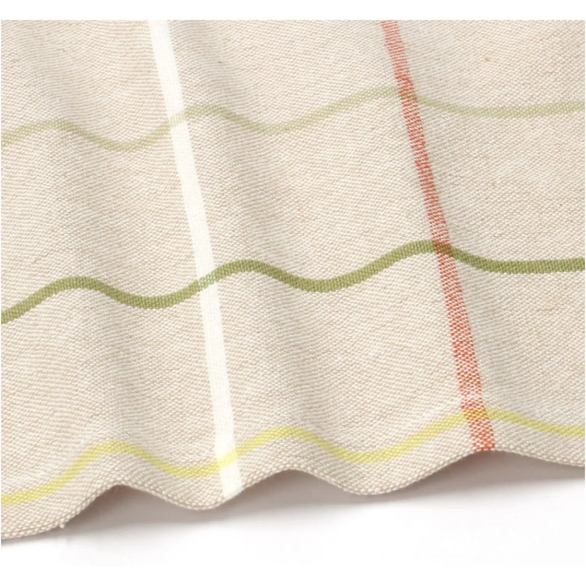 Servet, gerecycled katoen, ruit, 40 x 40 cm