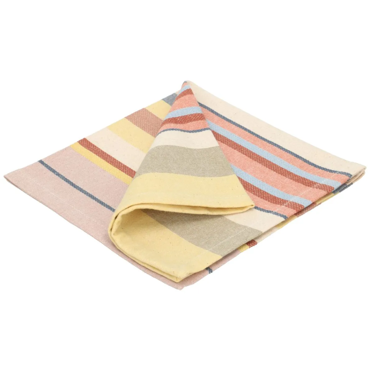Servet, GOTS bio-katoen, gestreept, 40 x 40 cm