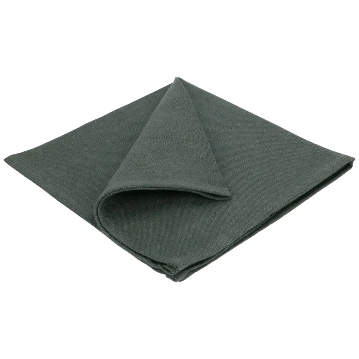 Servet, GOTS bio-katoen, donkergroen, 40 x 40 cm