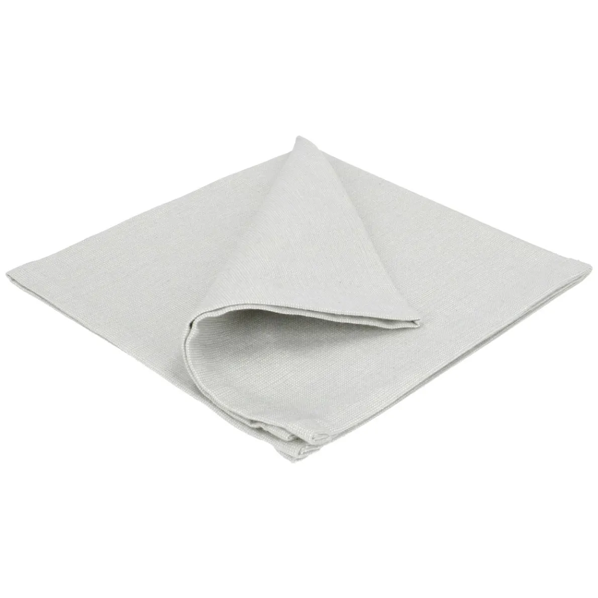 Servet, GOTS bio-katoen, grijs, 40 x 40 cm