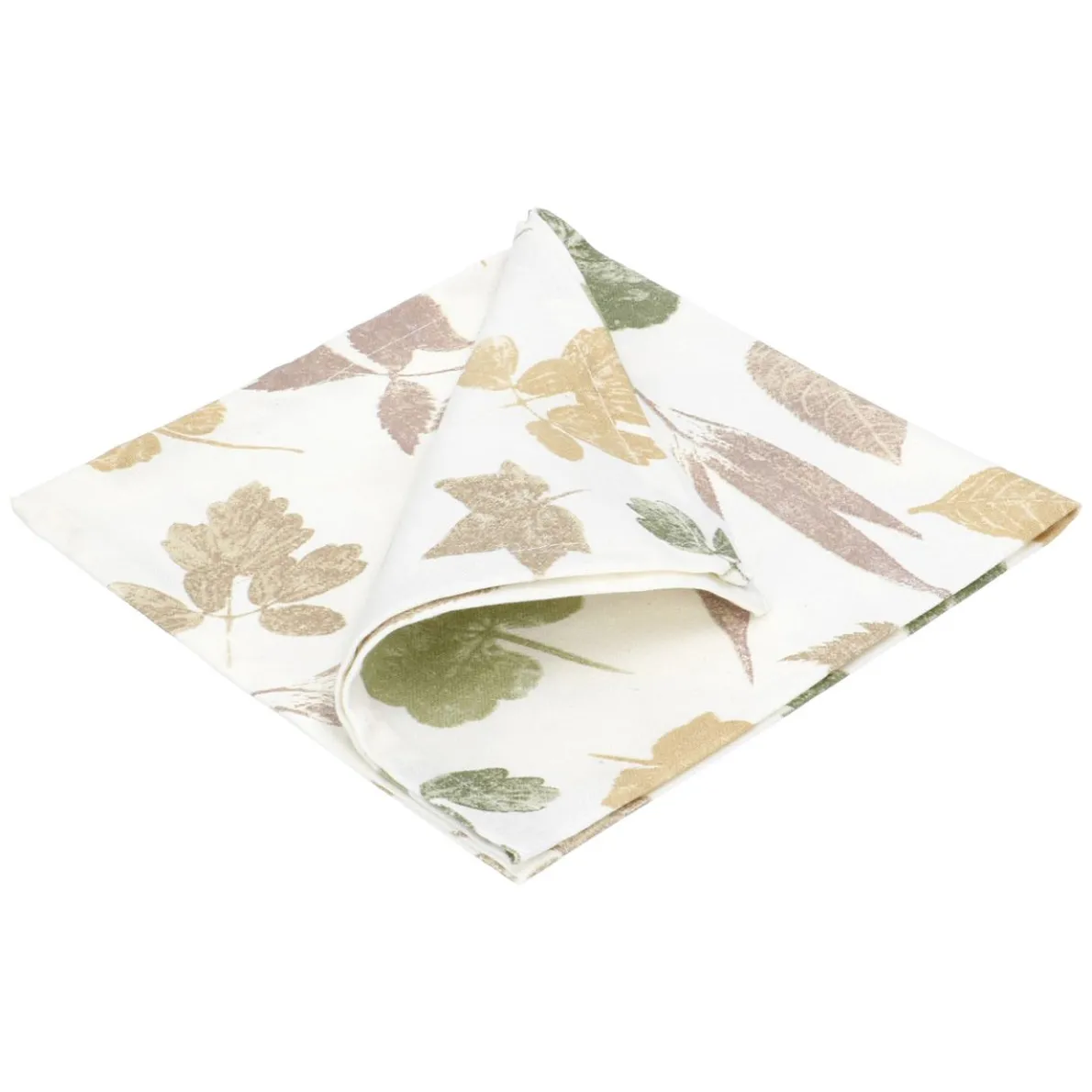 Servet, GOTS bio-katoen, tuinblad, 40 x 40 cm