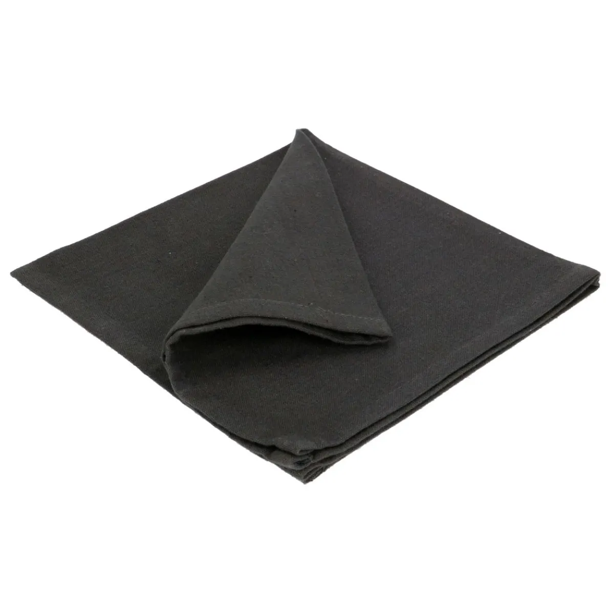 Servet, GOTS bio-katoen, donkergrijs, 40 x 40 cm