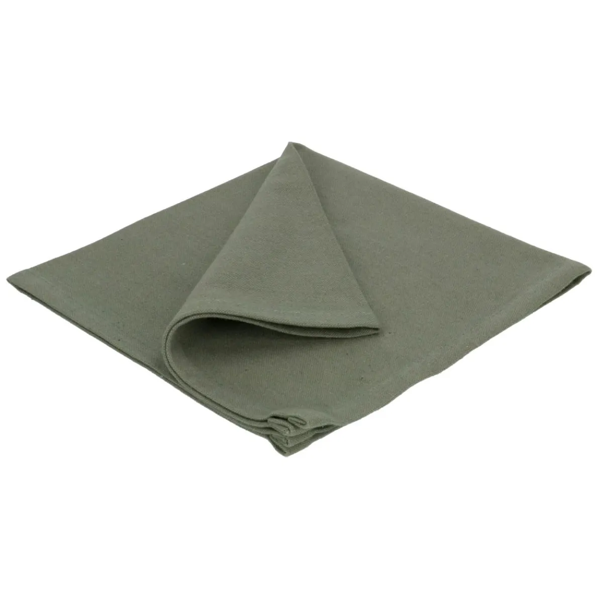 Servet, GOTS bio-katoen, tijmgroen, 40 x 40 cm