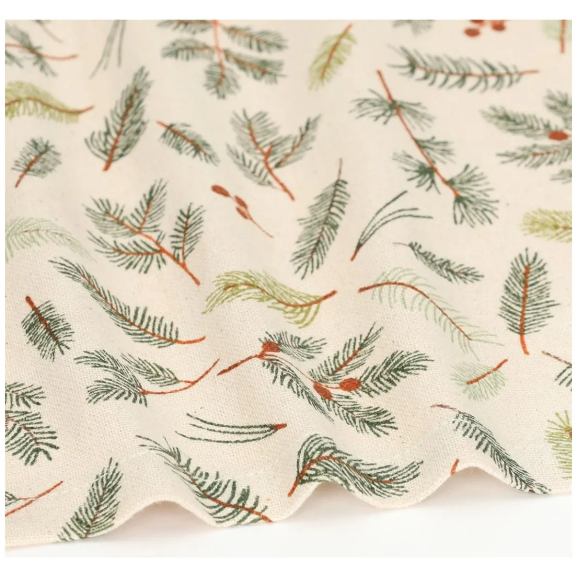 Servet, GOTS bio-katoen, kerstgroen, 40 x 40 cm