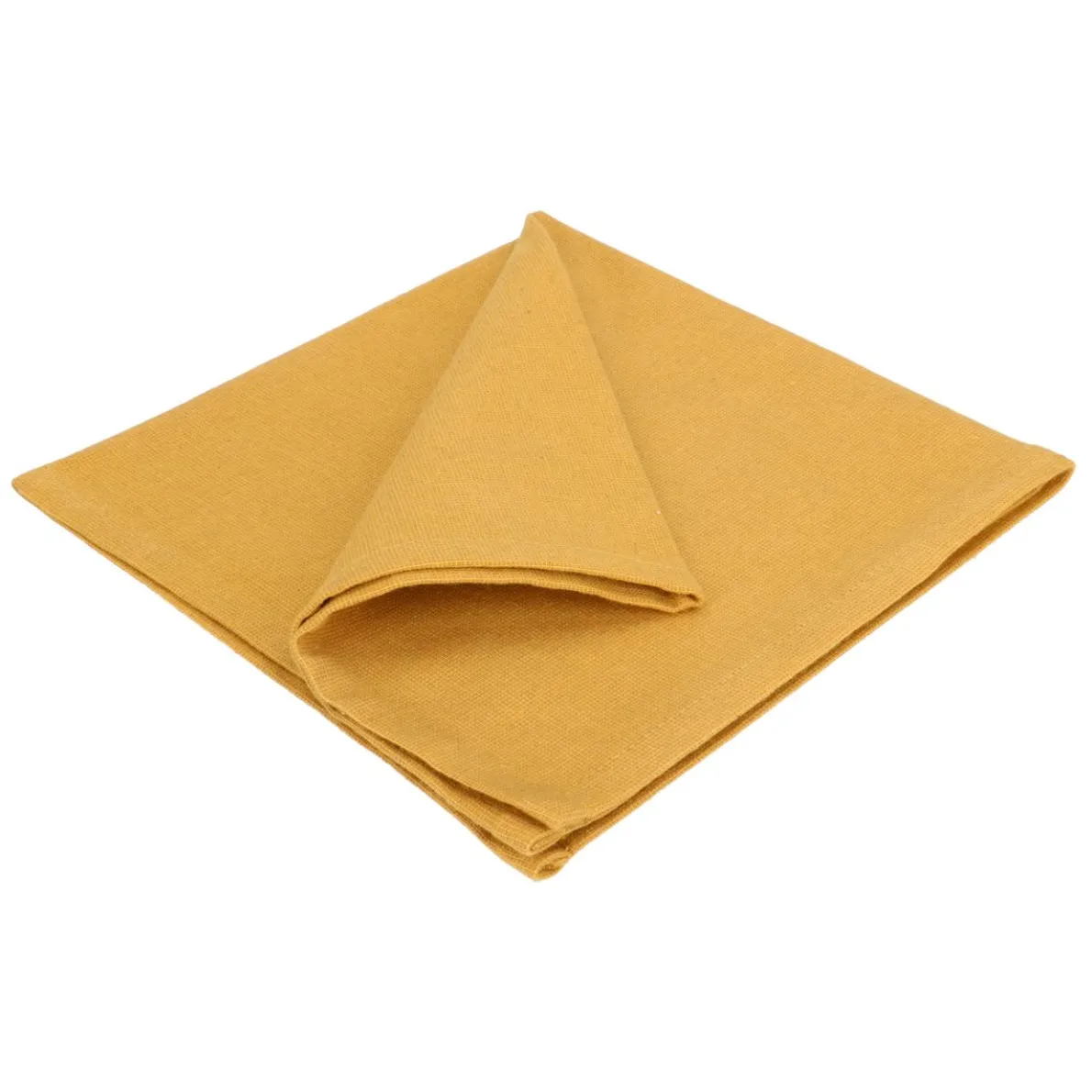 Servet, GOTS bio-katoen, okergeel, 40 x 40 cm